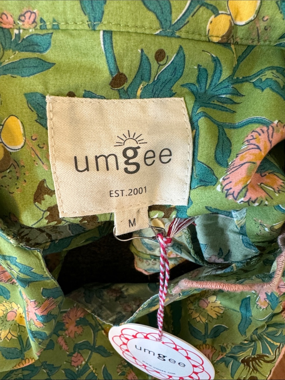 Umgee Green Floral Ruffle Maxi Dress - Picture 2 of 4